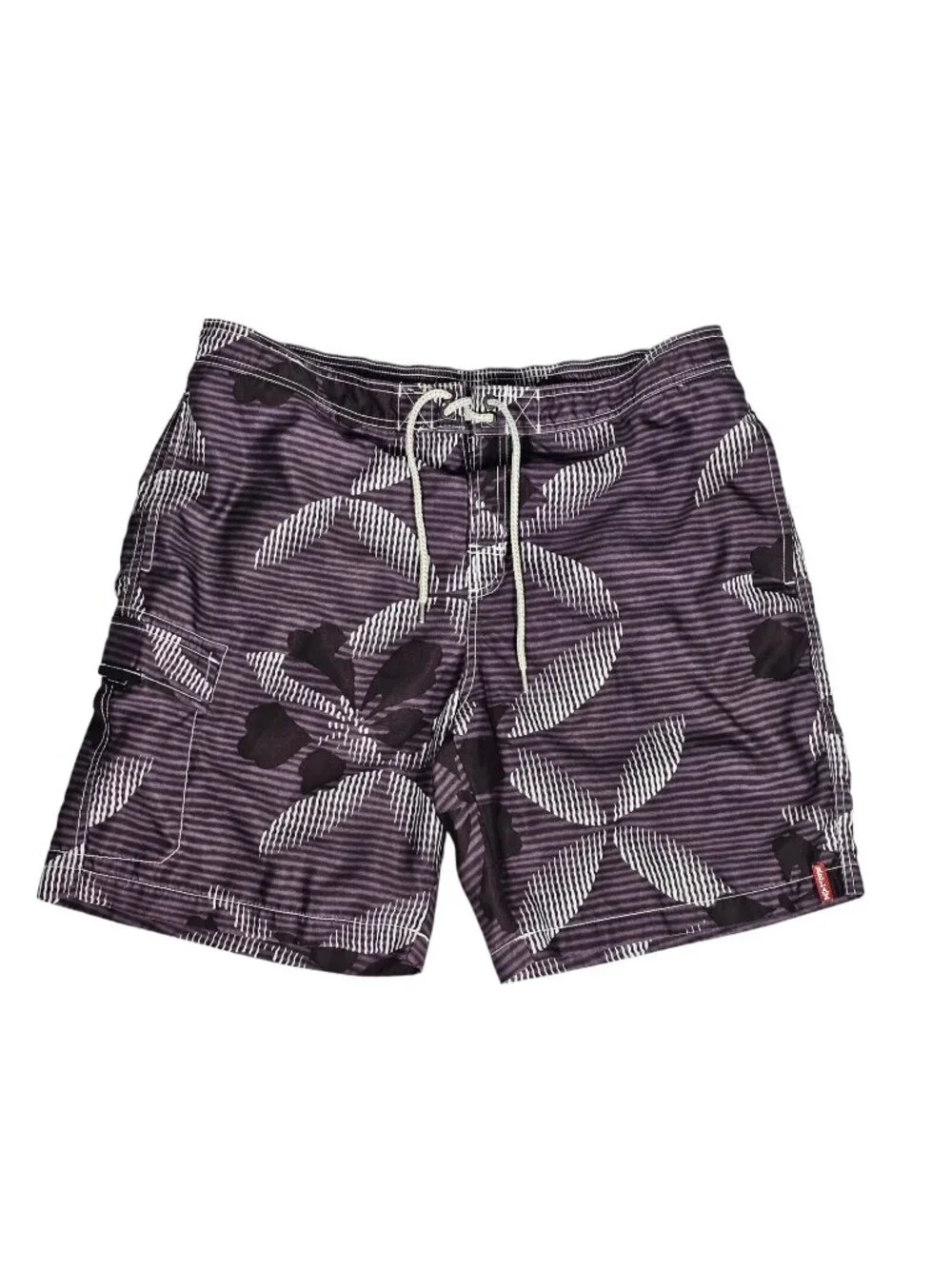 Tommy Bahama Relax XL Baja Bonita Cove Board Shorts Swim Trunks Black White